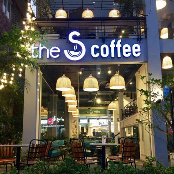 Thi công làm bảng hiệu quảng cáo quán cafe đẹp tại Đà Nẵng LH: 0974480518