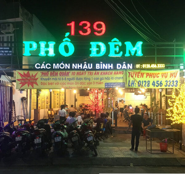 Làm bảng hiệu chữ nổi quảng cáo nhà hàng đẹp tại Đà Nẵng Lh: 0974480518